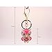 Jzcky Shzrp Lovely Owl Shape Crystal Rhinestone Keychain Key Chain Sparkling Key Ring Charm Purse Pendant Handbag Bag Decoration Holiday Gift(Purple)