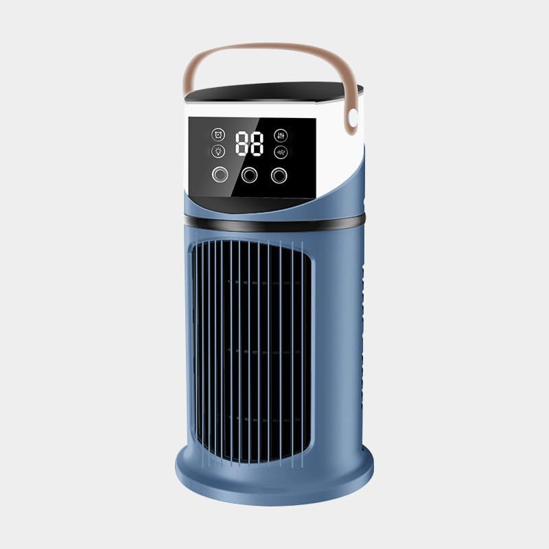 Portable Air Conditioner, Air Cooler, Mini Air Conditioning Unit with Sleep Mode, Timer, Oscillation, 1-Touch Storm Mode Cool Mist, Small Air Conditioner for Home(Steel Blue)