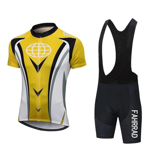 Maillot de cyclisme absorbant la sueur et cuissard gel homme 3XL