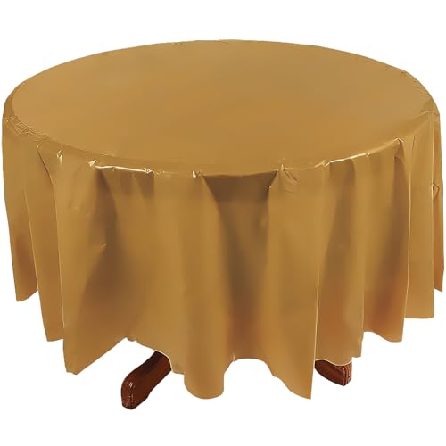 Fun Express 82" Round Plastic Tablecloth