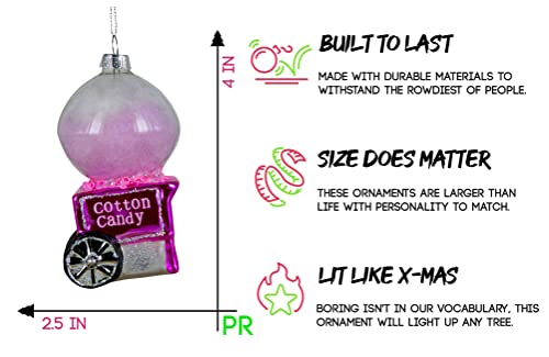 Party Rock | Cotton Candy Machine Glass Ornament | Food Collection #TOP2