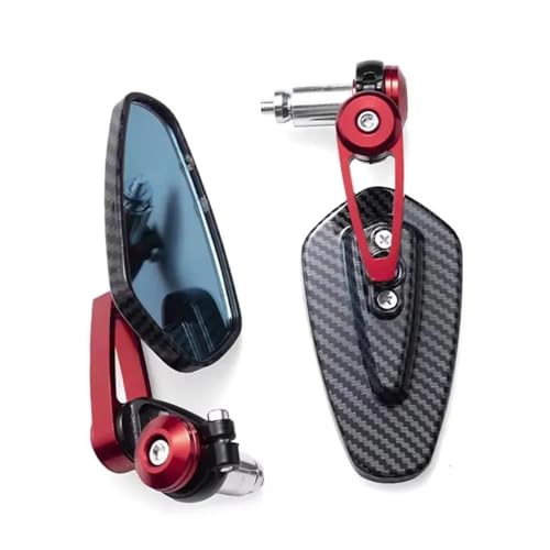 Retrovisores moto rojos contra vibraciones para Kawasaki Z900 y GSX