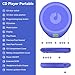 Gueray Portable CD Player with Earphones,CD Discman for Car Home with Anti-Skip Shockproof Protection,Personal Discman CD Music Player with LCD Display Support PROG Memory Function