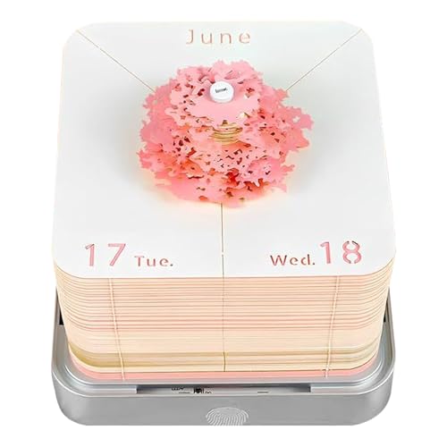Décor sculpture artistique pour bureau avec le calendrier 3D haut de gamme 2026