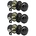 Produktbild probrico Passage Keyless-Tür Lock Set Griffe Öl eingerieben Bronze locksets 3 Pack