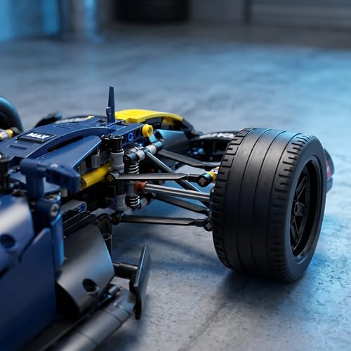 AoreSpty Kit Voiture de Course RC 1:10, 56,3 cm, Bleue avec Suspension – vue 7