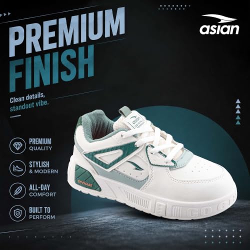 Image of ASIAN Sonic-01 Kids Sneakers | Casual Sneakers with Cushioned Sole, Durable Synthetic Upper & Comfort for Boys & Girls