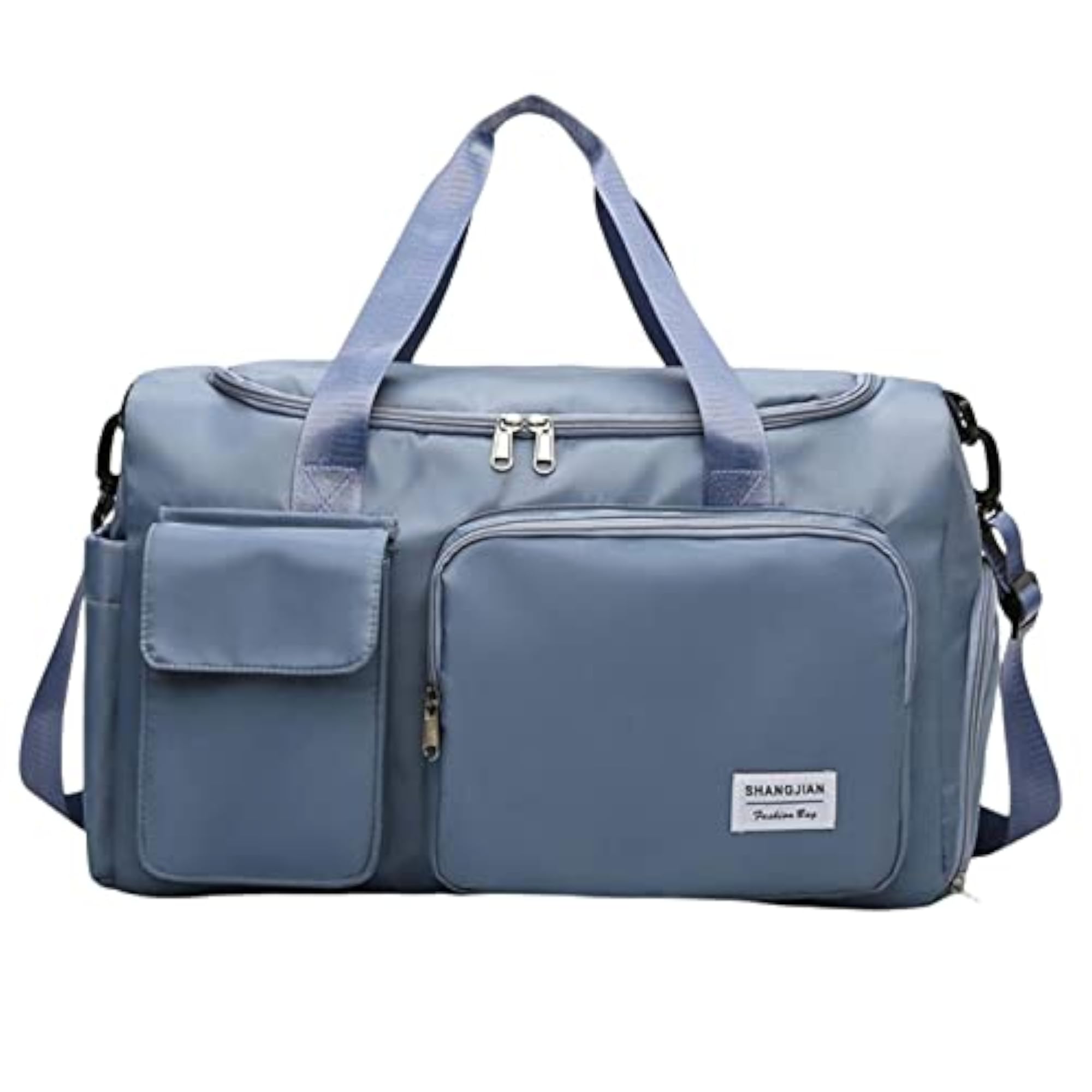 Waterproof Blue Sports Duffel Tote Handbag