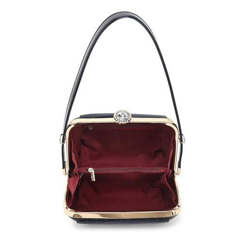 Style Strategy Push Lock Crossbody for women trapezoid Handbags Hardware Chain Crocodile Textured Shoulder patent leather bag2