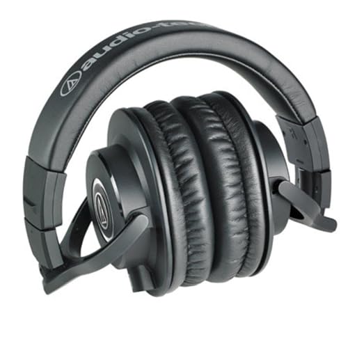 Image of Audio-Technica ATH-M40x Professional Monitor Headphones - Black with Desktop Headphone Stand