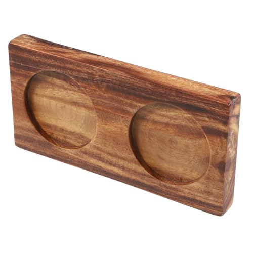 Baluue Soporte de Madera para Molinillo de Pimienta y Sal Bandeja Antideslizante para Aceitera y Vinagrera Accesorios de Cocina Multifuncionales para Botellas de Condimentos