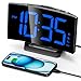 GOLOZA Upgraded Digital Alarm Clock for Bedrooms, Digital Clock with Customizable Night Mode, 5 Levels Brightness+Off, 2 Volume, 3 Alarm Tones, Snooze, USB Charging Port, Power-Off Memory, 12/24H/DST