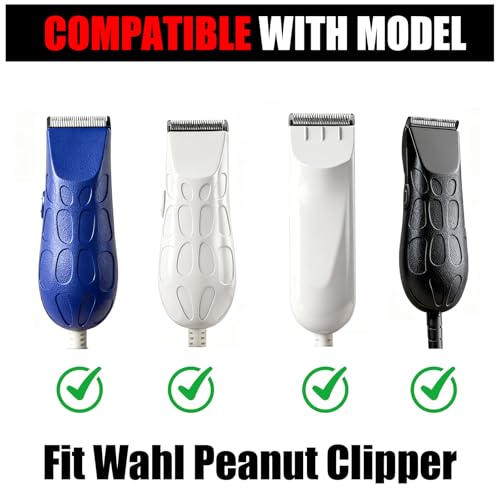 2 Pack Professional Peanut Clipper/Trimmer Snap On Replacement Blades #2068-300 - Compatible with Wahl Peanut Hair Clipper/Trimmer, Black by Sodaer - Image 5