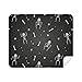 Lovely Skeleton Spider Halloween Cleaning Cloth Screen Cleaner 2pcs Suede Fabric