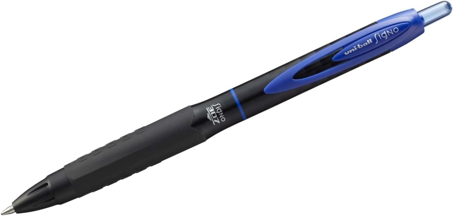 uni-ball signo UMN-307 gel ink rollerball retractable pen BLUE liquid ink colour x 1 single pen