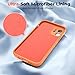 SUPFINE Designed for iPhone 11 Case,Premium Liquid Silicone with [Soft Anti-Scratch Microfiber Lining][Upgraded Camera Protection] Slim Shockproof Protective Phone Case for Men Women Girls,Orange