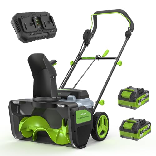 ETOOLAB 40V Cordless Snow Blower 20" Snow Thrower for Driveway/Patio