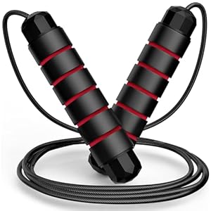 Jump Rope Adjustable Jump Ropes for Fitness, Tangle-Free Rapid Jumping Rope with Ball Bearings for Women Men Kids, Exercise skipping rope for Outdoors & Indoors