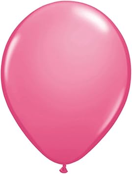 Qualatex 16" Rose Latex Balloons 50ct, Pink