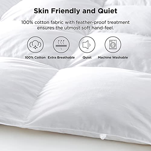 Bedsure Goose Feather Down Comforter Queen Size thumb #3