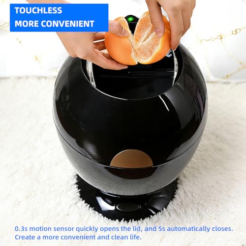 Caneca de Basura Sensor de Movimiento 10L Negra miniatura 5