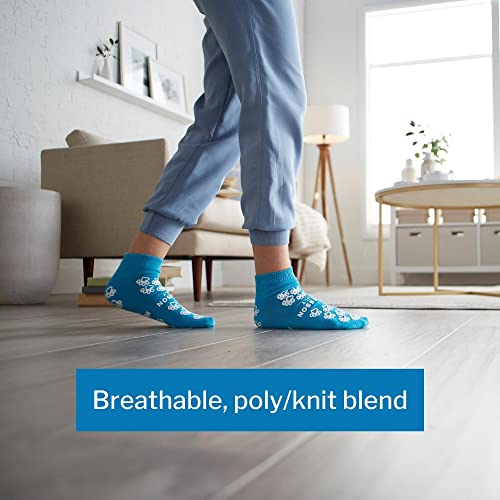 McKesson Paw Prints Unisex Non-skid Slipper Socks One Size Fits Most Blue3