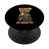 Run Like Zombie Are Chasing You Triathlon Marathon Sport PopSockets PopGrip Interchangeable