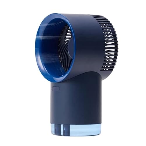 Encomiable Miniventilador de escritorio portátil sin aspas, 4000MAh, recargable por USB, para el hogar y el jardín al aire libre apropiado (Color : Azul) Cover