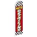 Auto Detailing Red & Yellow Swooper Advertising Flag - Perfect for Performance Shops, Mechanics, Auto Repair, Tuning Shops