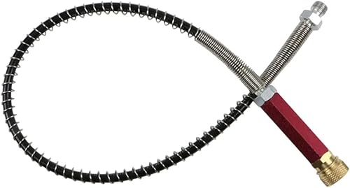 HuanQiuSensmart Manguera PCP de alta presión de 19.7in, manguera de látigo de llenado de pistola de aire Paintball de 4500 psi, con Sparator de agua