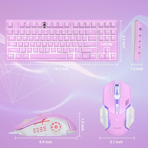 Teclado CHONCHOW 1021v con cable y retroiluminación USB miniatura 2