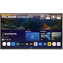 تلفزيون ذكي خارجي SunBrite مقاس 75 بوصة من سلسلة Veranda 4، تلفزيون LED بدقة 4K UHD للظل، سطوع 600 شمعة في المتر المربع، مقاوم للعوامل الجوية IP55، لاسلكي بتقنية Bluetooth 5.0، مكبرات صوت مدمجة