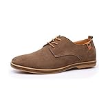  LEOCLOTHO Chaussures de Ville à Lacets Homme Chaussures en Daim Casual