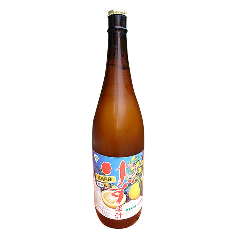 Amazon.co.jp: 徳島県産ゆず100%天然果汁 ゆず果汁1.8L ×1本 : 食品 