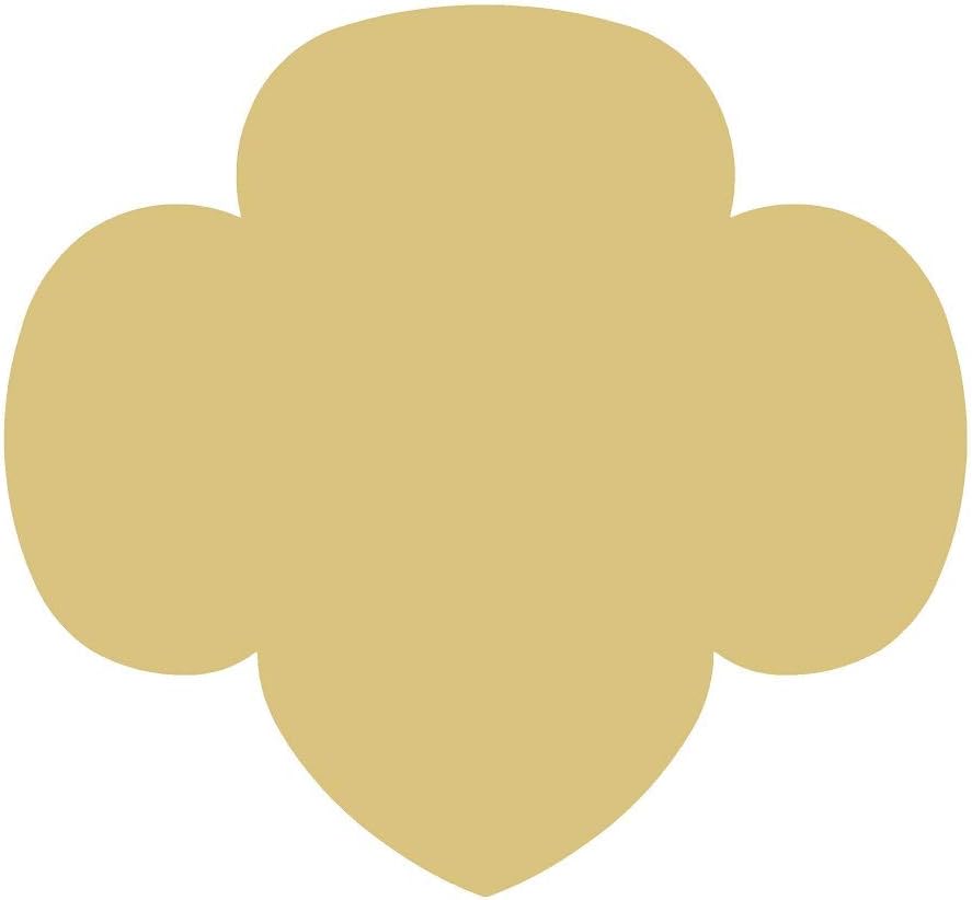 Girl Scout Logo Cutout Unfinished Wood Troop Club Meeting Decor Door Hanger MDF Shaped Canvas Style 1 (12)