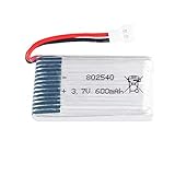 Voltaje: 3,7 V Grehod 802540 3.7V 600mAh 25c Batería Lipo para Syma X5 x5c X5HC X5HW X5SW CX-30 M68 509 509G 509W 510 RC Drone Repuesto Blue