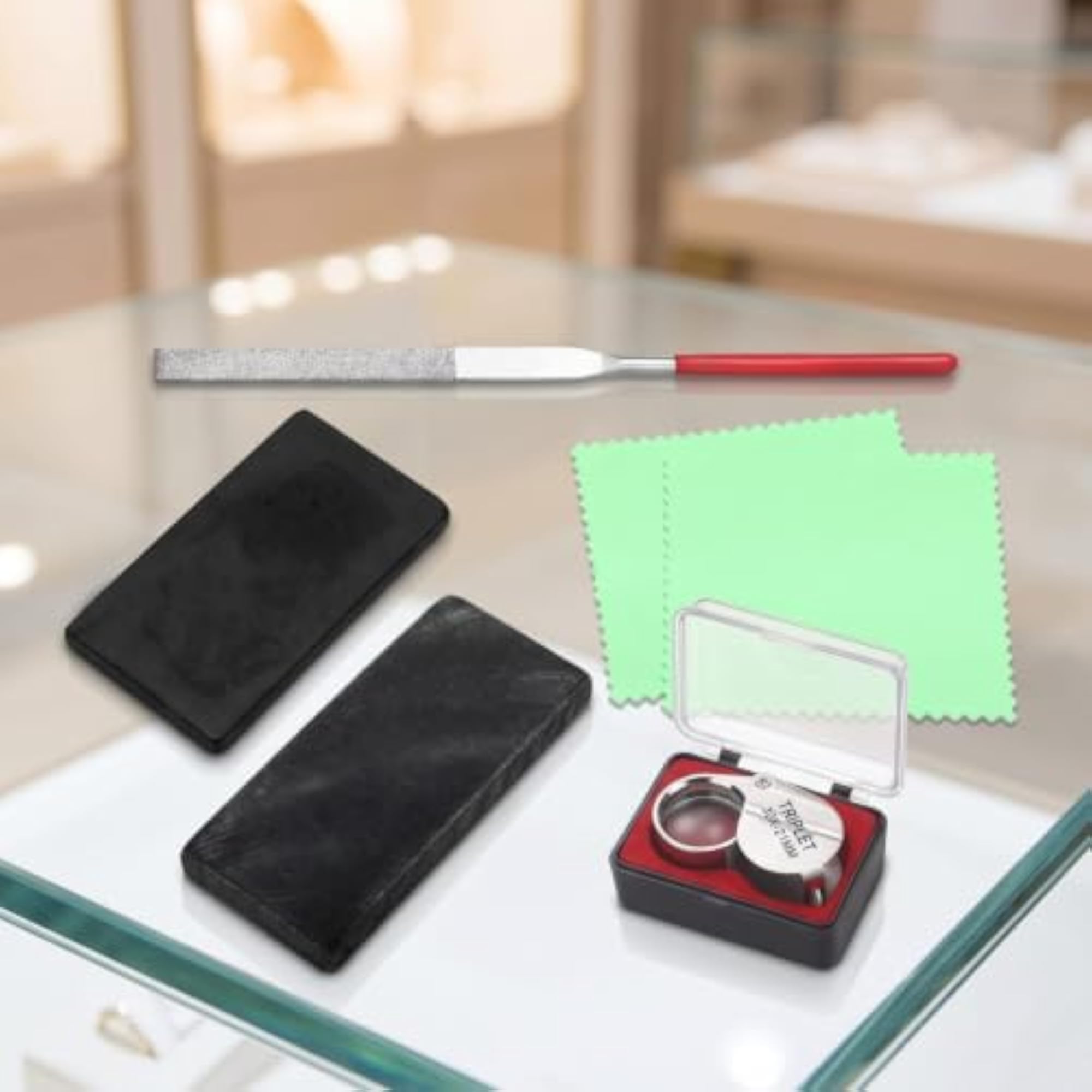 Jewelry Testing Kit with Loupe, 6 Pieces
