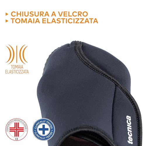 Extro Style - Scarpe Ortopediche Tecnica 3S Con Plantare Estraibile, Per Deformità Pronunciate, Scarpe Antiscivolo Donna E Uomo Con Tomaia In Lycra Auto-Modellante, Nero, Taglia 39 - 6