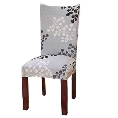 Jiuhong Stretch Removable Washable Short Dining Chair Protector Cover Slipcover