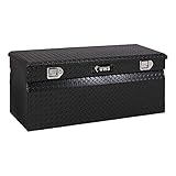 UWS EC20212 42-Inch Gloss Black Heavy-Wall Aluminum Truck Storage Box, RigidCore Lid