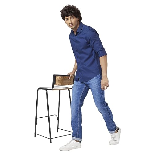 Image of Spykar Men's Ricardo Comfort Fit Mid-Rise Jeans