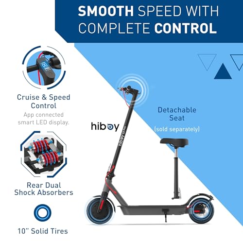 Hiboy S2 PRO Electric Scooter, 500W Motor, 10 Inch Solid Tires, 25 Miles Range, 19 Mph Folding Commuter Electric Scooter For Adults thumb #8
