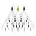 HCHinn Alabama Rig for Bass Striper Fishing Lures Baits 5 Arms Umbrella A-Rig Swimbaits with 8 Willow Leaf Blades for Trout Perch Walleye Freshwater/Saltwater Boat Trolling and More