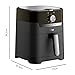 Tefal Easy Fry & Grill Classic Heißluftfritteuse, 2-in-1 Technologie (Air Fryer und Grill) XL, 4,2 Liter für 6 Portionen, 1550 Watt, energiesparend, ohne Öl, gesunde Fritteuse, schwarz, EY5018