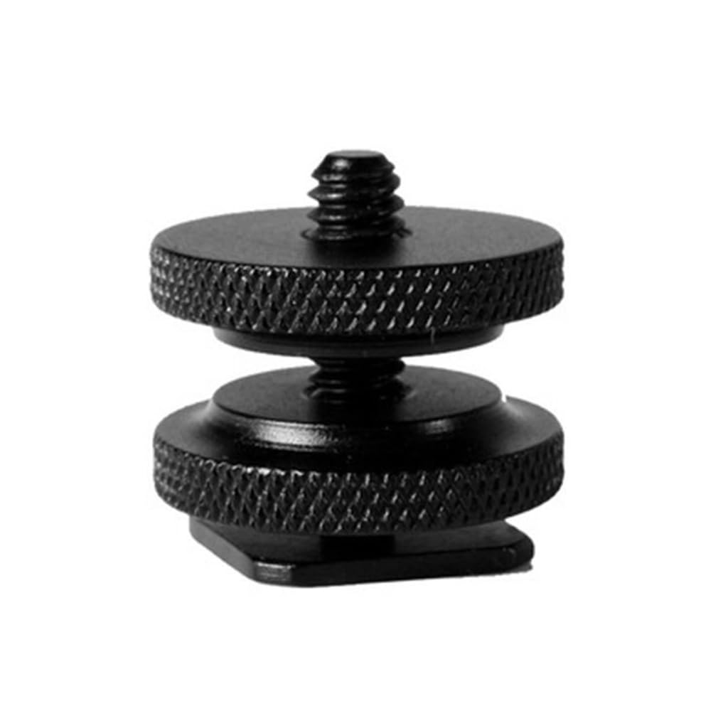 GMBYLBY Professional 1/4inch Double Nut Tripod Mount Screw To Flashes Camera Hot Shoe Adapter Accessories