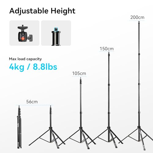 image for SMALLRIG RA-S200 Light Stand for Photography, 78.7