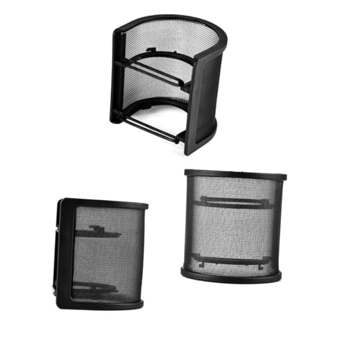 MOTHNUR Cobertura Antiviento para Micrófono U Doble Capa con Filtro de Malla para Reducción de Ruido Protección contra Saliva y Viento Fácil Instalación para Grabación y Streaming