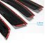 Window Sun Vent Visor Rain Guards Deflectors for Jeep Grand Cherokee 2011-2015