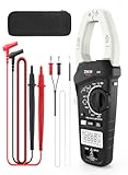 ZKH Inrush Digital Clamp Meter Multimeter, 1000A Amp Clamp Meter Voltage Tester with VFD, TRMS 6000 Counts, Measures AC/DC Current Voltage, Temp, Resistance, Capacitance, Frequency, Continuity, NCV