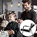 BestOffice Portable Salon Chair with Auto Tilt Seat Back. Reclining Beauty Barber Chair Soft Armrests Metal Frame and Extra Thick Cushion, Black
